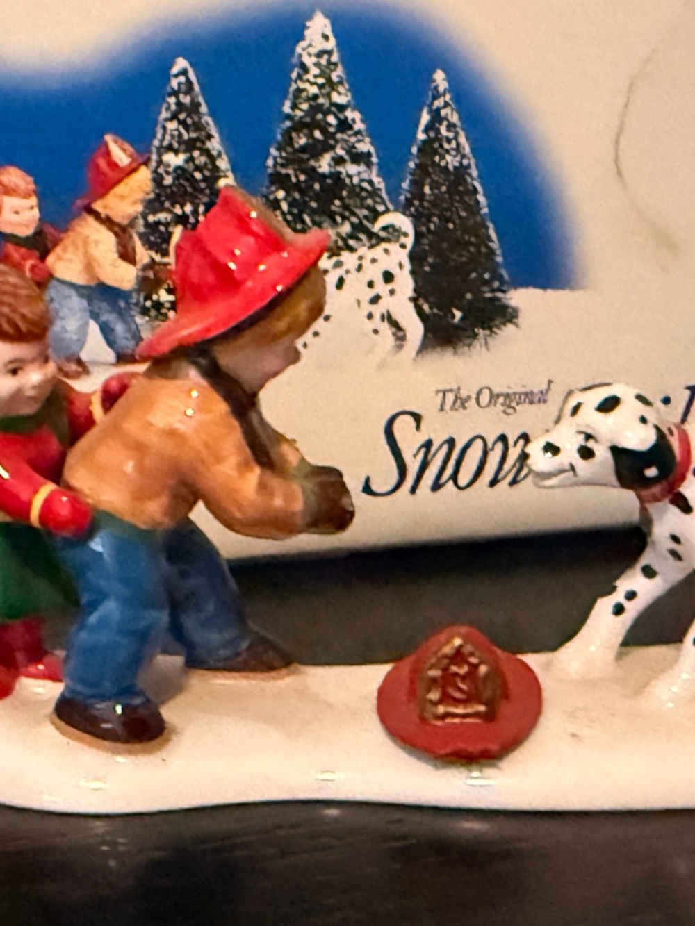 Dept. 56 “Fun at the Firehouse” hand painted porcelain, Original Snow Village - Picture 6 of 8